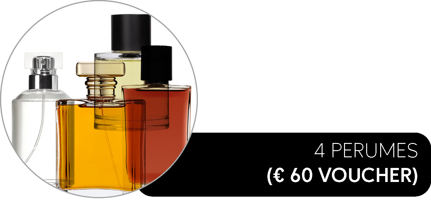 4 Perfumes = 60€ Voucher